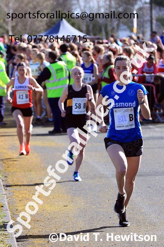 Senior womens 2024 Elswick Harriers Good Friday Relays, Newburn, Newcastle Upon Tyne  Photo: David T. Hewitson/Sports for All Pics